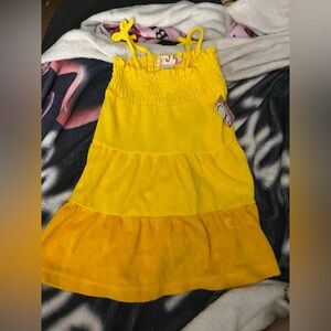 OP Yellow Sundress Ruffled Tiered Sleeveless
